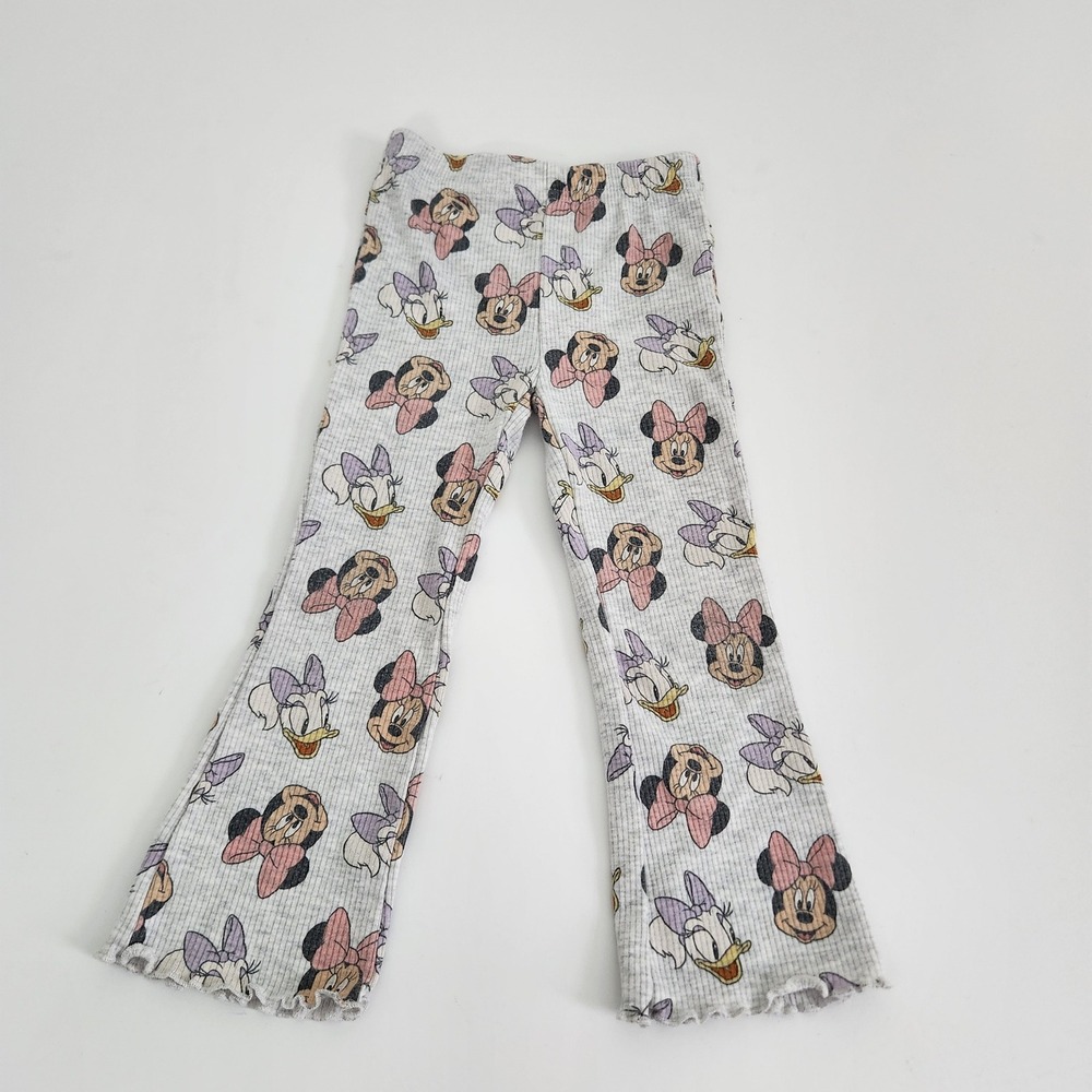 Disney Mickey and‎ Friends Minnie Mouse Daisy Duck Ribbed Flare Pants size 2T